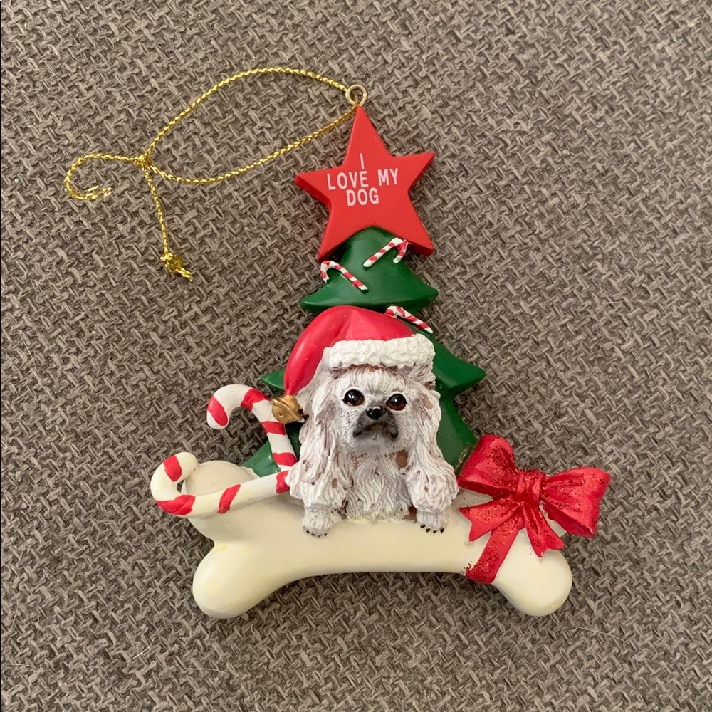 Poodle Dog Christmas Tree Ornament
